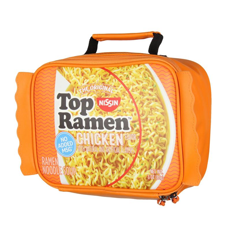 Nissin Top Ramen Lunch Box The Original Chicken Flavor Ramen Noodle Insulated Lunch Bag Lunch Tote