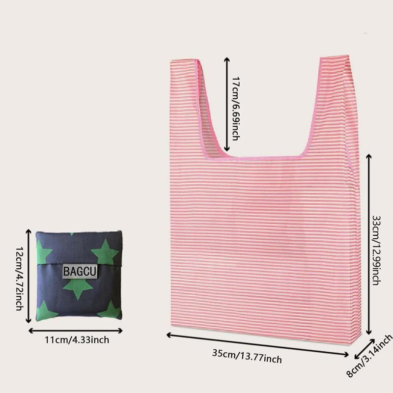 Random Color Foldable Waterproof Bag, 1 Count Portable Shopping Bag, Creative Home Organizer