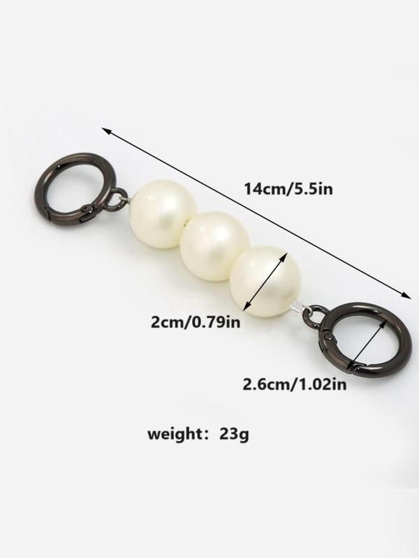 Women's Elegant Faux Pearl Decor Bag Strap,  Trendy Gorgeous Bag Strap Extender, Chic Bag Accessories for Handbag & Shoulder Bag DIY Decor