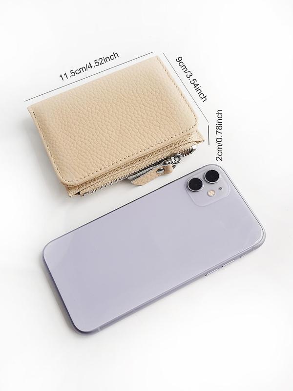 Women's Elegant Plain Color Short Wallet, Casual Trendy Card Holder, Fashionable Wallet for Daily Use As Gift for Women