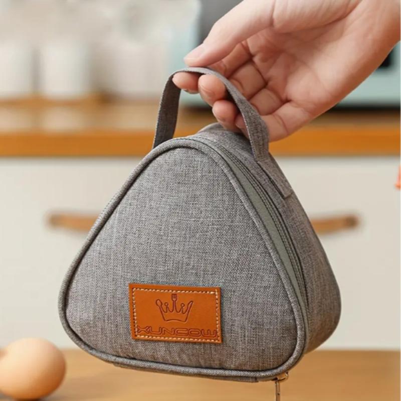 Mini Insulated Lunch Bag, 1 Count Creative Triangle Lunch Box Storage Bag with Handle, Insulated Bento Bag for School, Work, Outdoor Activities