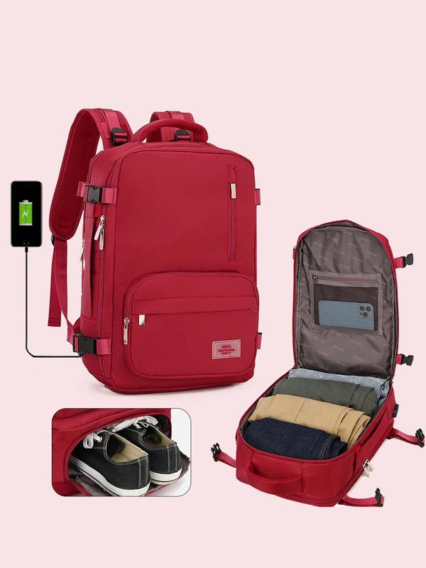 Fall 2024 Large Backpack As Gift, Multi-compartment Business Laptop Backpack, Lightweight Waterproof Luggage Backpack, Back To School Bag with USB Port, Fall Travel Essentials, Black Friday Sale