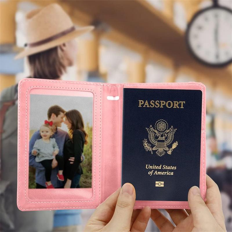 Passport Holder, Passport and Vaccine Card Holder Combo Passport Cover Passport Wallet Rfid Passport Holder Passport Case Passport Card Holder Family Pen Holder Passport Holder for Women Men