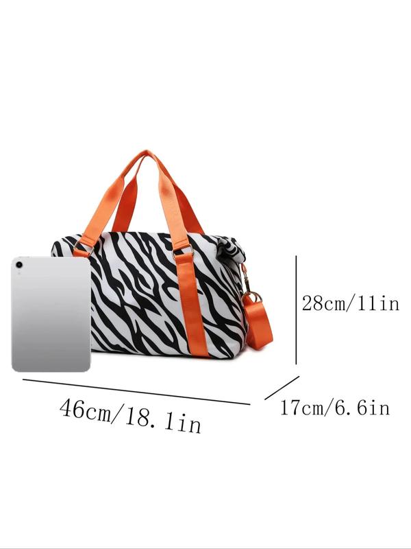 Summer 2024 New Fashion Leopard Pattern Large Travel Bag, Waterproof Shoulder Bag Crossbody Bag, Unisex Dry & Wet Separation Duffel Bag Back To School, Bags for Women