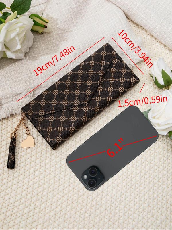 Women's Fashion Minimalist Snap Button Long Wallet, Casual Versatile Clutch Bag, Trendy All-match Card Holder for Daily Use