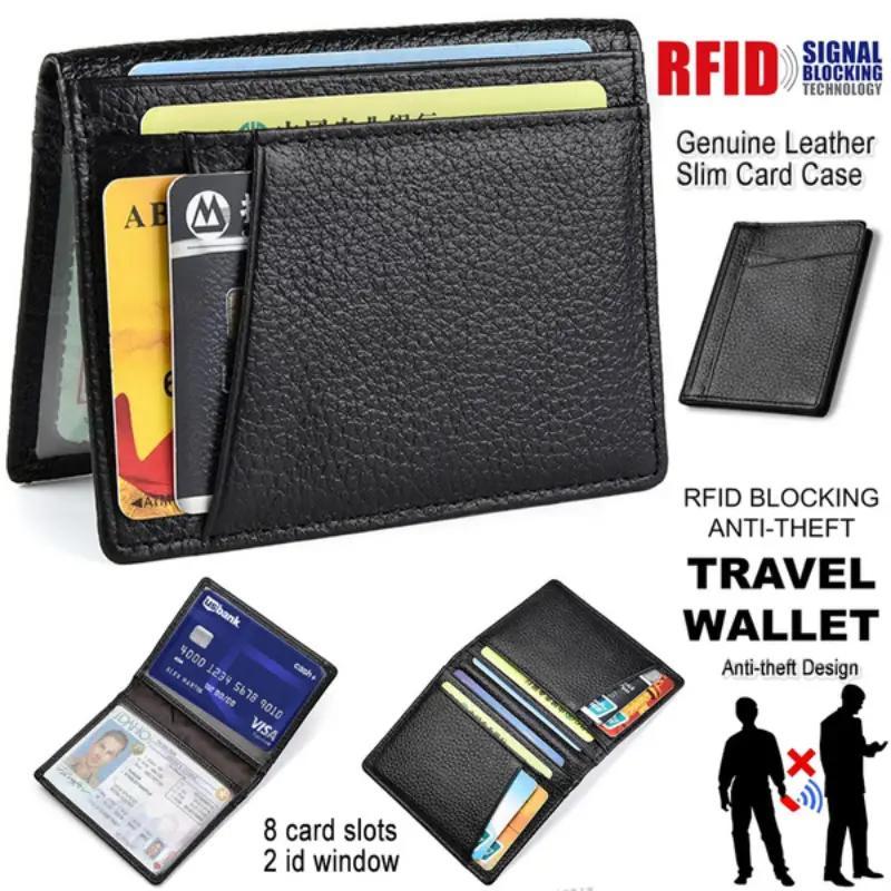 Minimalist Solid Color PU Leather Card Holder, Multi Card Slot ID Card Holder, Driver's License Protective Cover, Card Storage Wallet