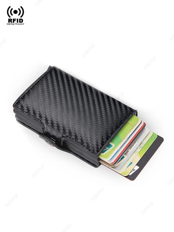 Men's Business Minimalist Card Holder, RFID Blocking Card Holder, Casual Trendy Versatile High-quality Daily Wallet