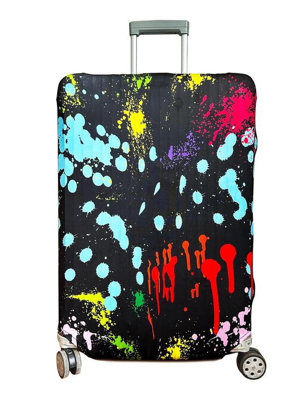 Colorful Tie Dye Pattern Luggage Cover, Elastic Dust Cover for Men and Women, Travel Essentials Made of Durable Polyester