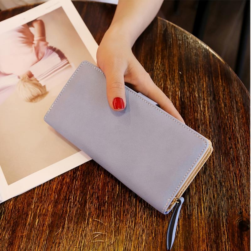 Simple Fashion Golden Hollow Wallet, Faux Leather Modern Coin Purse, Multi Card Holder With Zipper Unisex Bag For Daily Use