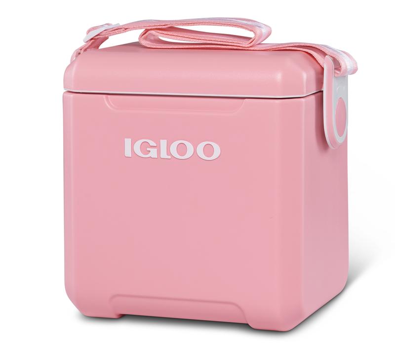 Igloo 11 QT Tag-A-Long Hard Sided Cooler, Pink - Perfect for Travel and Picnics