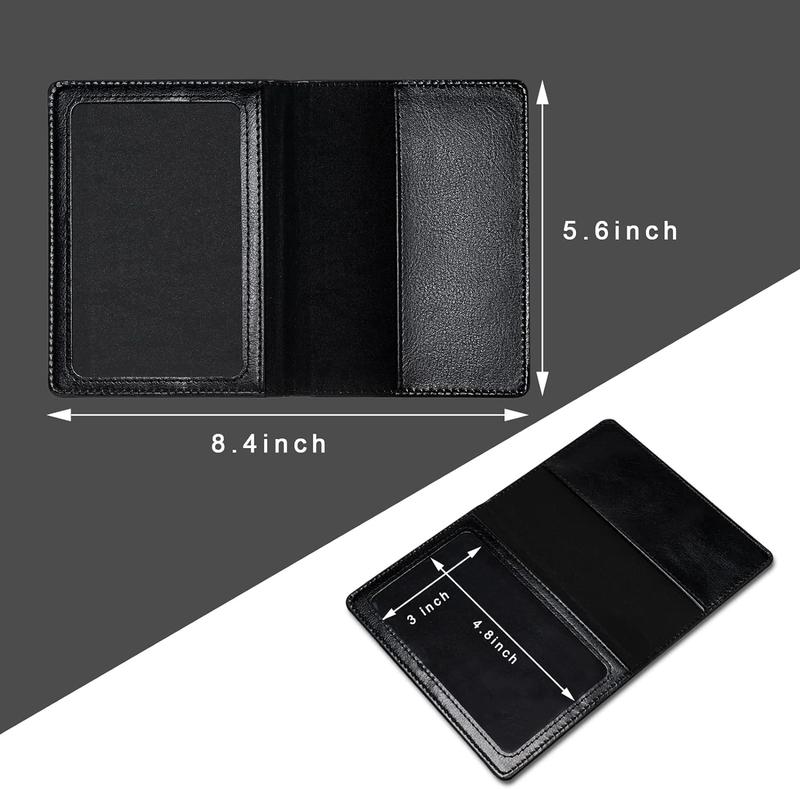 2 Pcs Passport holders，Ultra Slim passport wallet，PU Leather Passport Cover for Women and Men