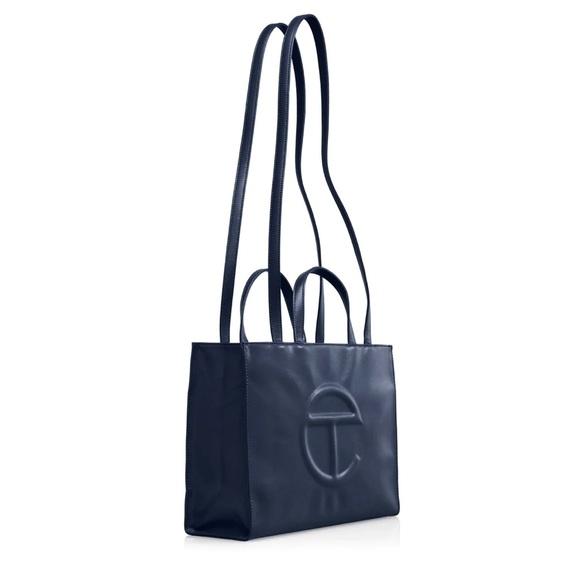 Telfar Medium Navy Shopping Bag