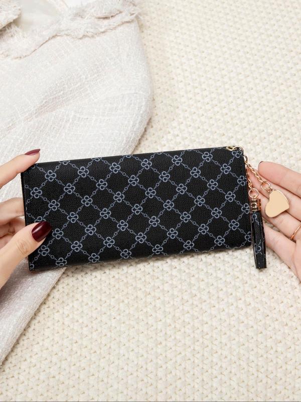 Women's Fashion Minimalist Snap Button Long Wallet, Casual Versatile Clutch Bag, Trendy All-match Card Holder for Daily Use