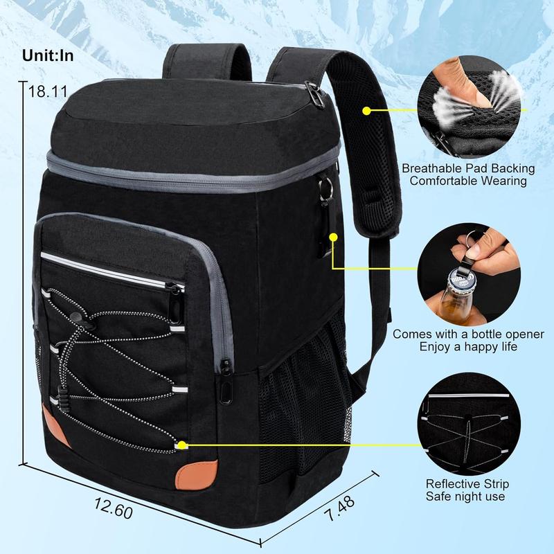 Backpack Cooler 36 Cans, Soft Cooler Backpack Insulated Leak Proof Beach Cooler Bag, Large Capacity  Coolers, Lunch Camping Travel Picnic Hiking Portable Cooler for Men Women