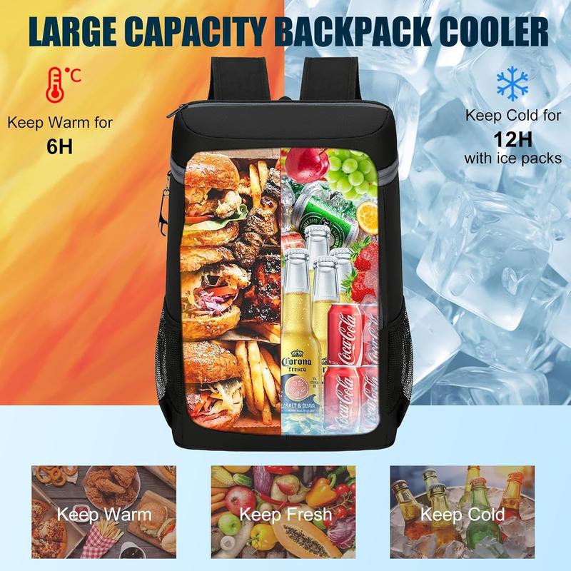 Backpack Cooler 36 Cans, Soft Cooler Backpack Insulated Leak Proof Beach Cooler Bag, Large Capacity  Coolers, Lunch Camping Travel Picnic Hiking Portable Cooler for Men Women