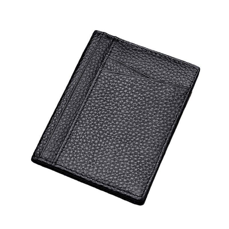 Minimalist Solid Color PU Leather Card Holder, Multi Card Slot ID Card Holder, Driver's License Protective Cover, Card Storage Wallet