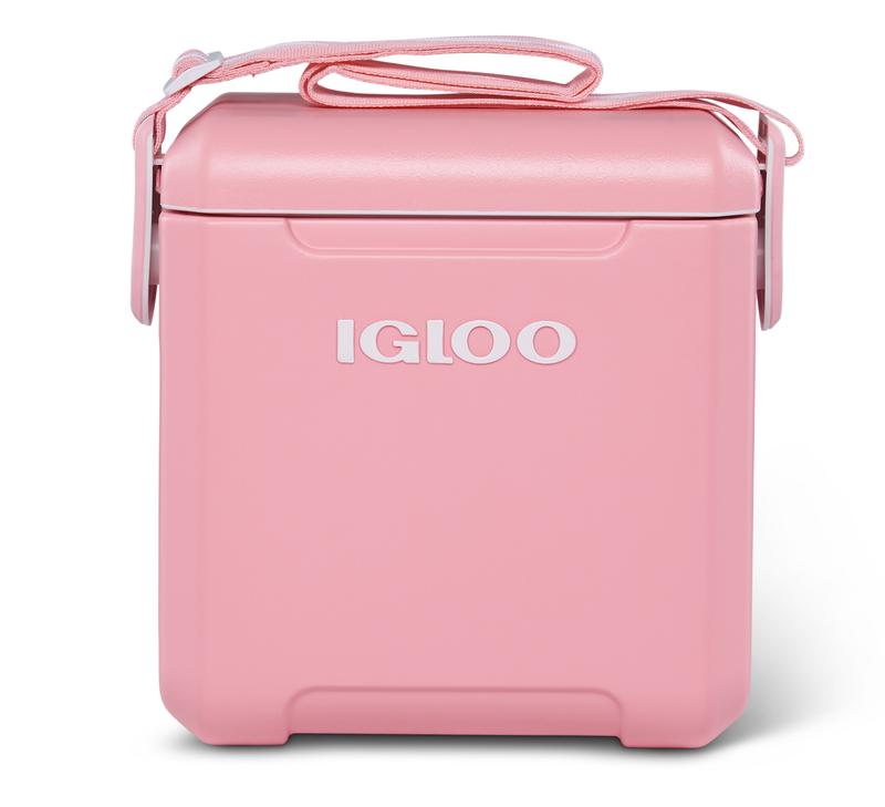 Igloo 11 QT Tag-A-Long Hard Sided Cooler, Pink - Perfect for Travel and Picnics