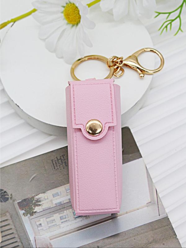 Solid Color Mini Bag Charm with Keychain for Women & Men, Casual and Versatile Bag Charm for Daily Use, Perfect Bag Decoration