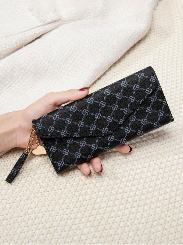 Women's Fashion Minimalist Snap Button Long Wallet, Casual Versatile Clutch Bag, Trendy All-match Card Holder for Daily Use