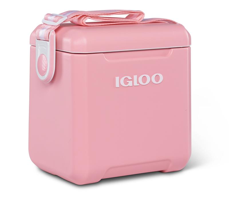 Igloo 11 QT Tag-A-Long Hard Sided Cooler, Pink - Perfect for Travel and Picnics