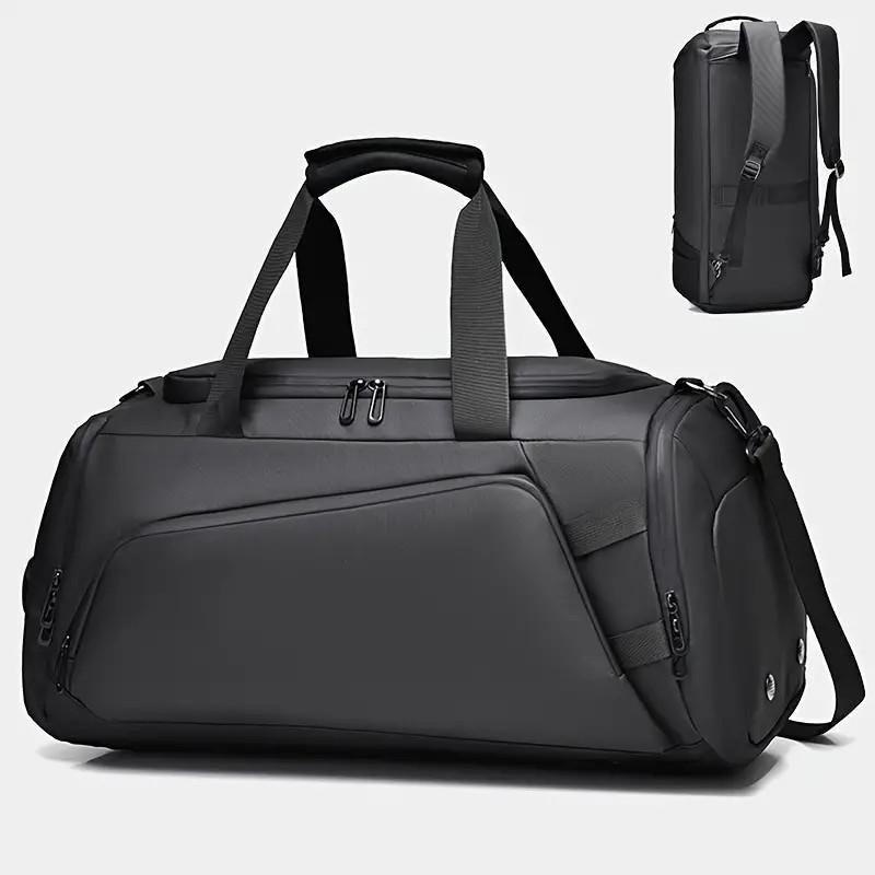 Spacious Unisex Duffel Bag - Water-Resistant, Ventilated, Multiple Compartments, Shoe Compartment, Padded Shoulder Straps