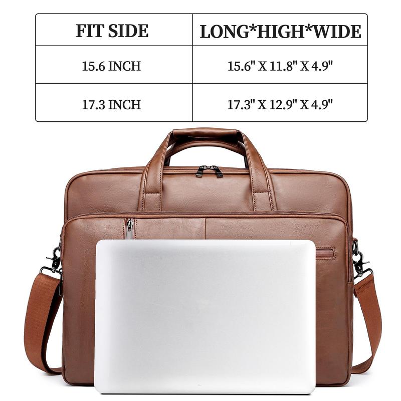 SEYFOCNIA Laptop Bag 17.3 Inch, Men's Messenger Bag Laptop Briefcase Work Bag Satchel Handbag Shoulder Bag Crossbody Bags elite bag