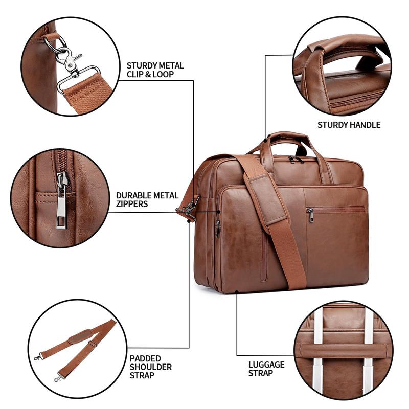 SEYFOCNIA Laptop Bag 17.3 Inch, Men's Messenger Bag Laptop Briefcase Work Bag Satchel Handbag Shoulder Bag Crossbody Bags elite bag