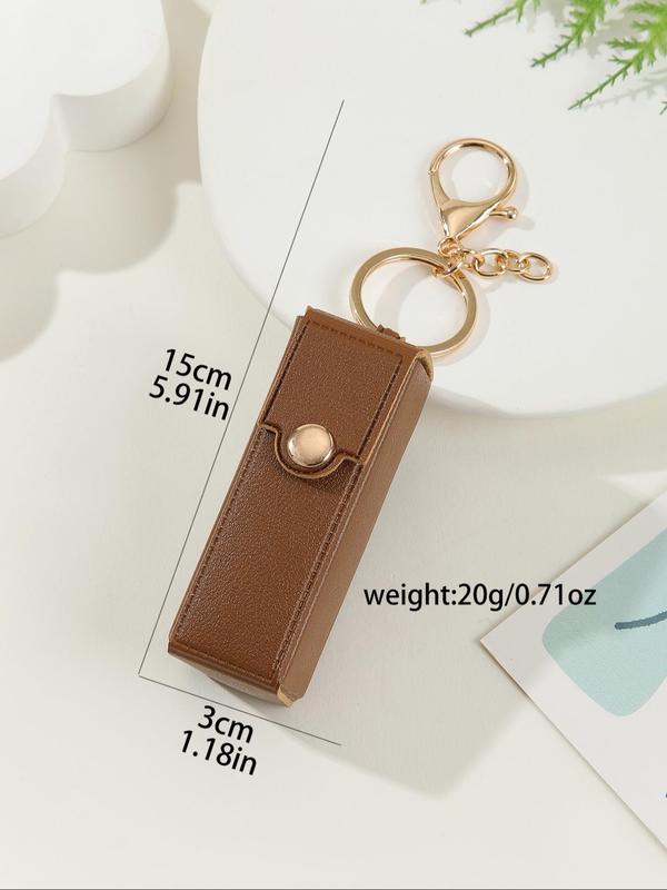 Solid Color Mini Bag Charm with Keychain for Women & Men, Casual and Versatile Bag Charm for Daily Use, Perfect Bag Decoration