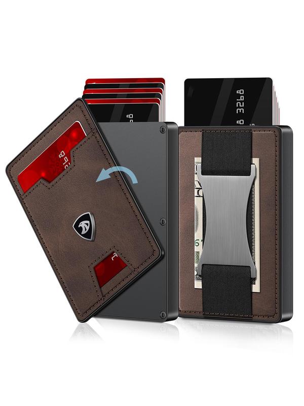 Men's Business Minimalist Card Holder, RFID Blocking Card Holder, Slim Wallet for Men, Casual Trendy Versatile High-quality Daily Wallet