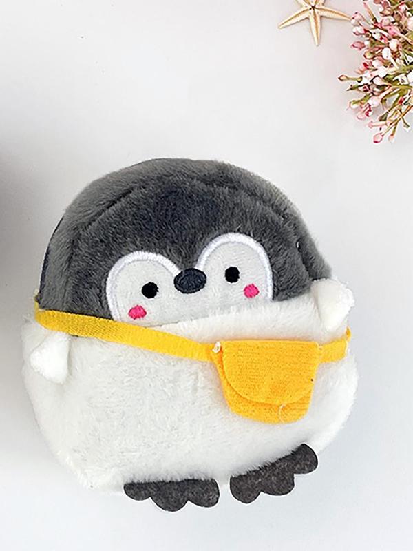 Cute Cartoon Penguin Design Zipper Wallet, Lovely Plush Wallet for Women & Girls, Fashionable Bag for Daily Use