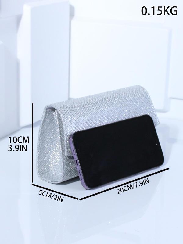 Women's Elegant Glitter Evening Bag, Trendy Exquisite Evening Crossbody Bag, Fashionable Evening Bag for Party Decoration