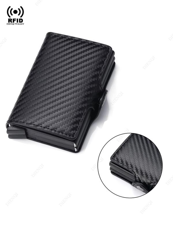 Men's Business Minimalist Card Holder, RFID Blocking Card Holder, Casual Trendy Versatile High-quality Daily Wallet