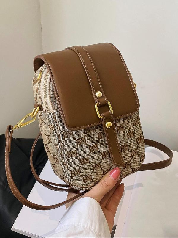 Women's Fashionable Letter Pattern Crossbody Bag, Elegant Versatile Shoulder Bag for Daily Used, Casual Trendy High-quality Daily Commuting Bag