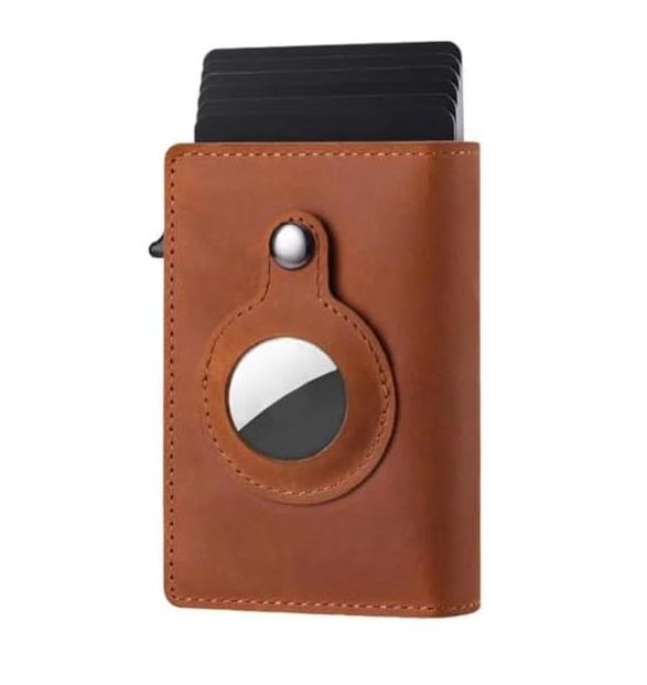 Mens Wallet with Holder,Minimalist Card Holder, Leather Wallet for Men,Pop-Up Card Holder