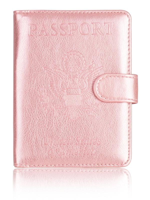 RFID Blocking Passport & Vaccine Card Holder Combo,  Cover Case With Vaccination Card Slot, Business Travel Document Organizer Wallet