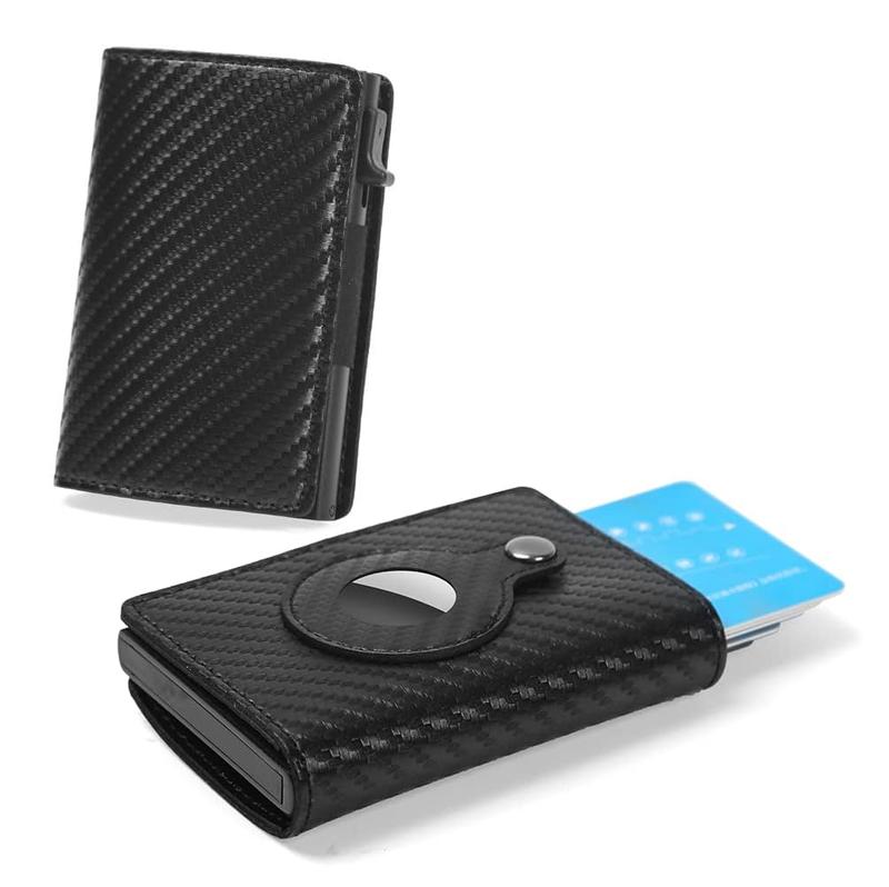 [The best gift for men] Carbon fiber card holder multi-card bag Fashion business multi-function wallet card bag,keychain bag