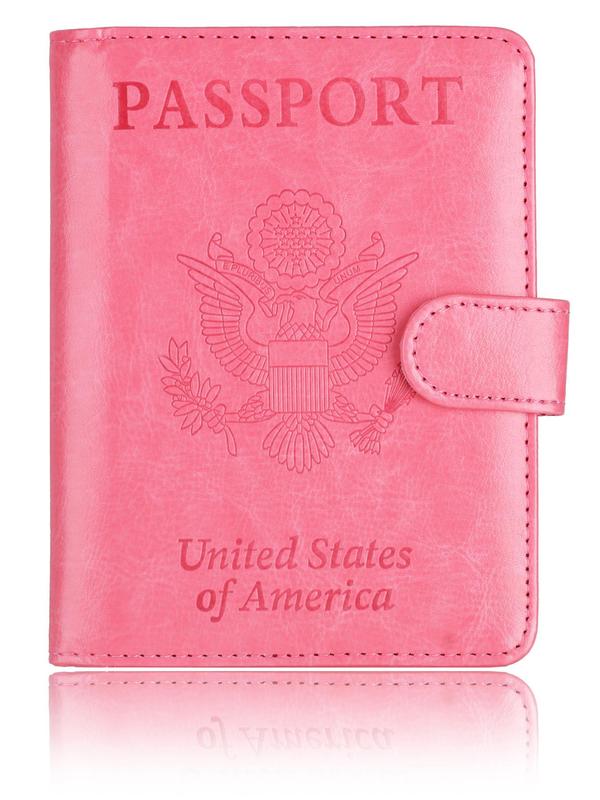 RFID Blocking Passport & Vaccine Card Holder Combo,  Cover Case With Vaccination Card Slot, Business Travel Document Organizer Wallet