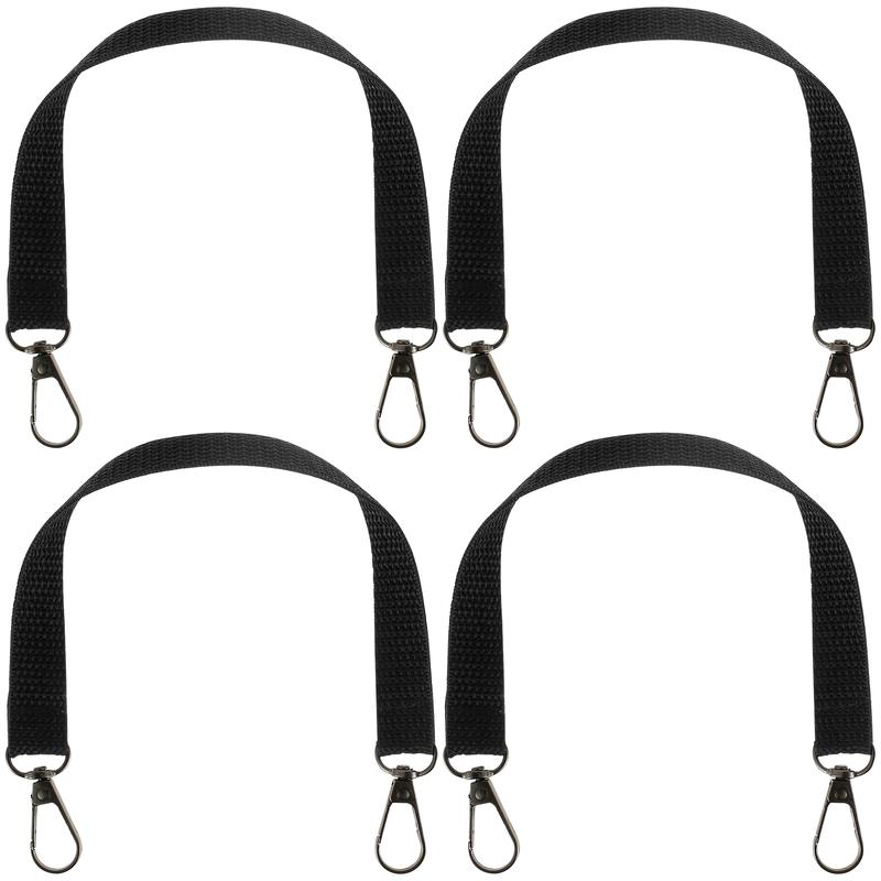 4 Counts Electrical Tape Holder Straps Chain with Carabiner Hooks Thong Waist Tape Holder Lanyard Polyester Tape Storage Chain for Pouch Bag Tool Box