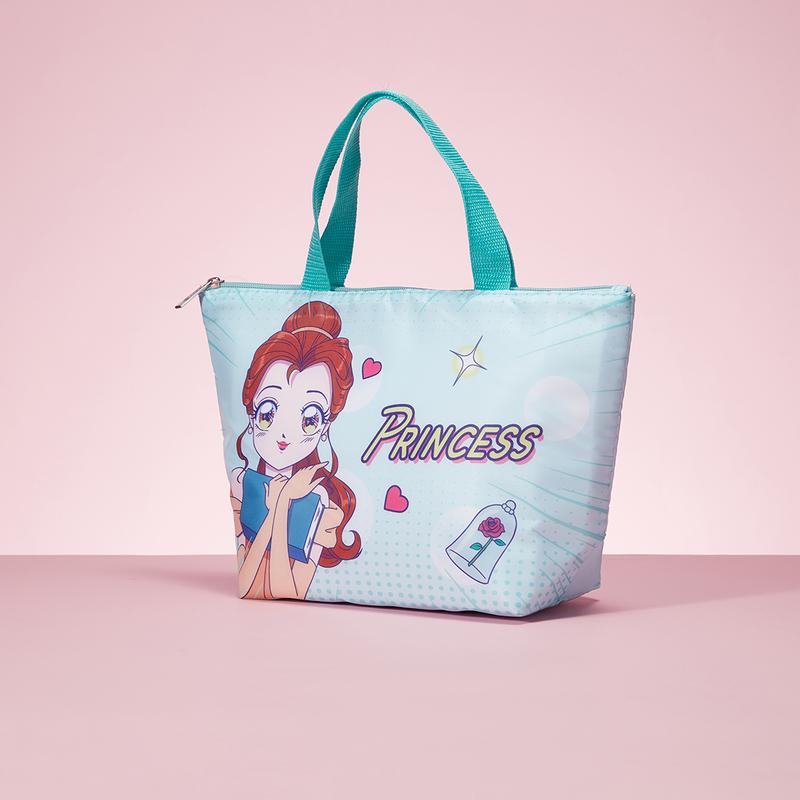 Disney Fantasy Princess Force Series Bell Lunch Bag Light Green Lunch Pouch Lightweight Thermos Lunch Bag Cute Lunch Box Bag