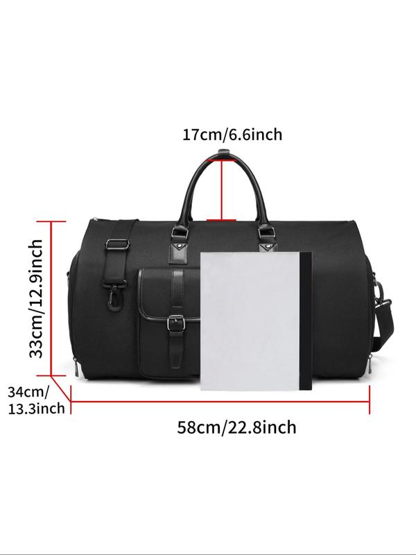 Multi-pocket Travel Bag, 2 in 1 Hanging & Foldable Suit Bag, Large Capacity Duffel Bag, Designer Multifunctional Gym Bag, Lightweight Portable Travel Storage Bag, Travel Essentials