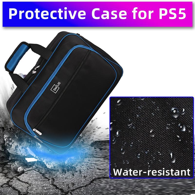 Carrying Case with Shoulder Strap & Handle, Large Capacity Storage Bag, Protective Travel Bag Compatible with PS5 15.6 Inch Laptop, Suitable for Business Trip Travel Stay Work Commute, Stocking Fillers Gift