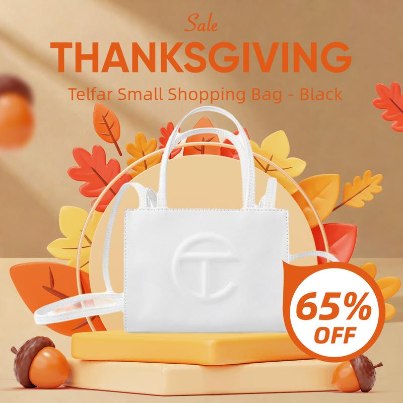 Black Friday- Gift for You-Telfar Small White Shopping Bag - Perfect for Small Items