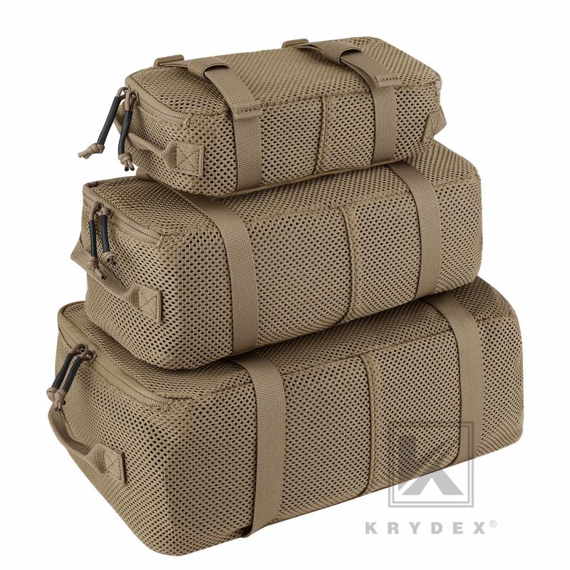 KRYDEX Tactical Modular Pouch Set Outdoor Backpack Organizer Travel Suitcase Packing Cubes