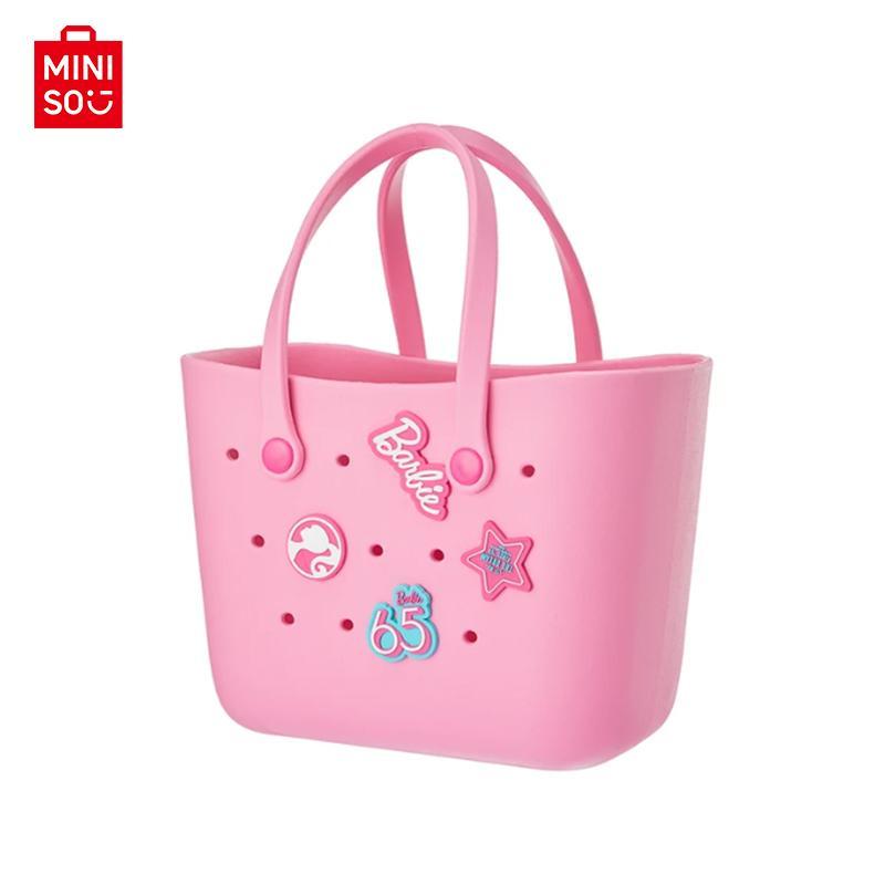 MINISO Barbie Sunlight Shining Series Lunch Box Bento Storage Bag Cartoon Cute Portable EVA Handbag Girl Birthday Gift