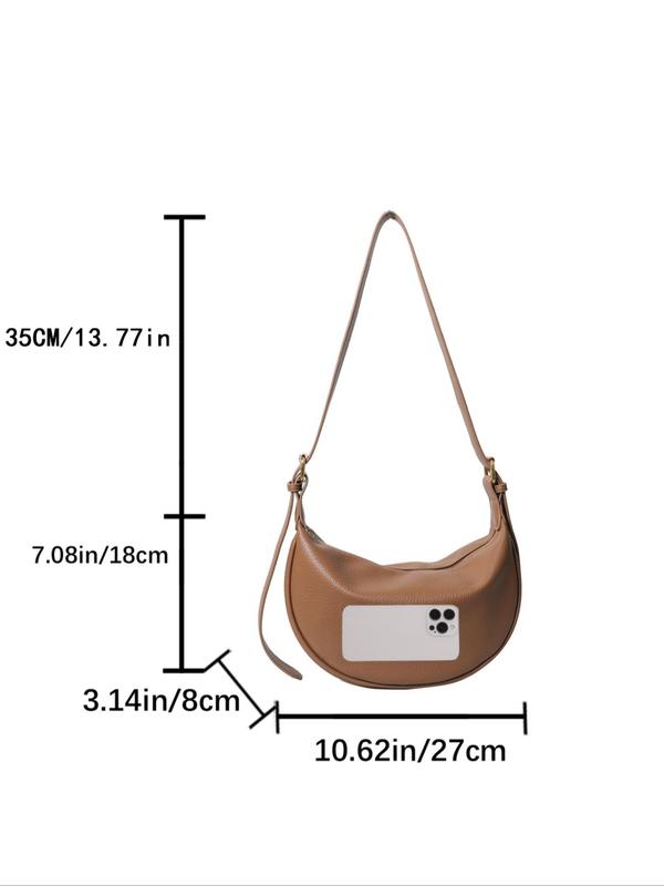 Women's Elegant Minimalist Crossbody Bag, Trendy Vintage Large Capacity Crossbody Bag for Women &girls, Chic All-match Hobo Bag for Daily & Work Use