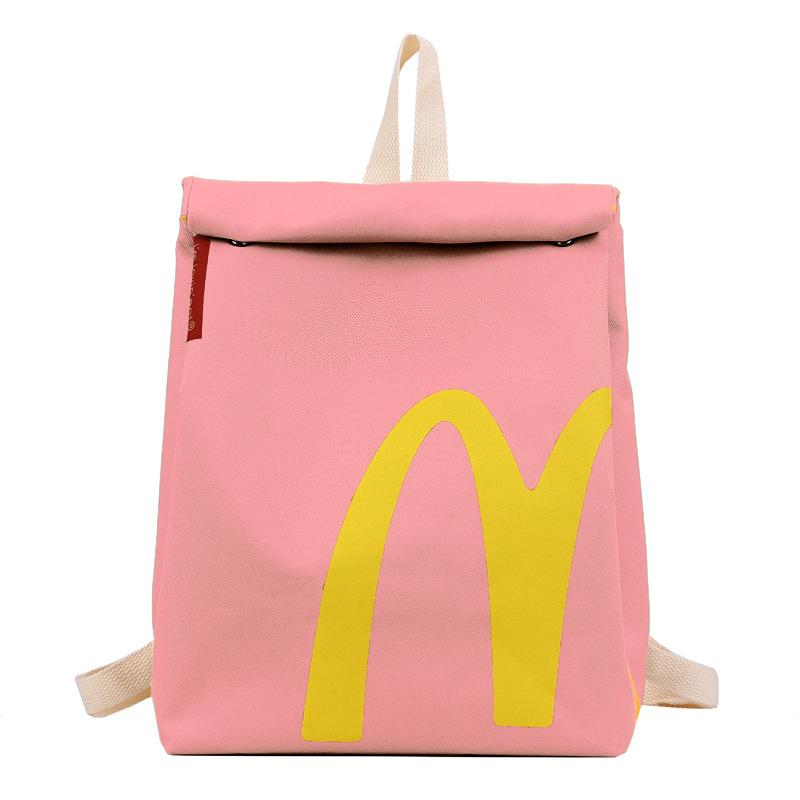 McDonald's Backpack Funny Knapsack Lightweight School Crossbody Shoulder Bag for Women Men