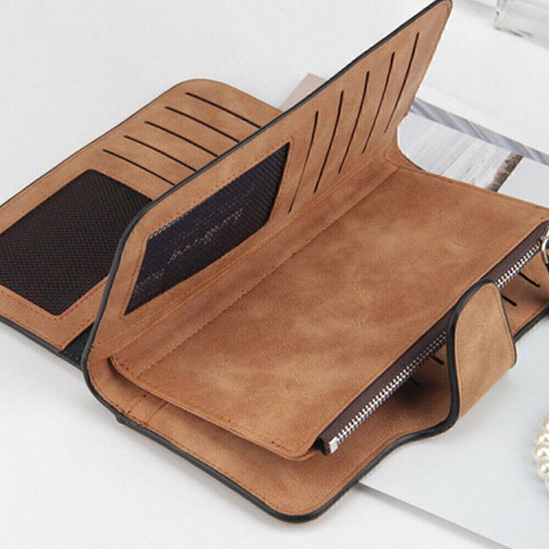 Women Soft PU Leather Wallet Long Clutch Card Holder Purse