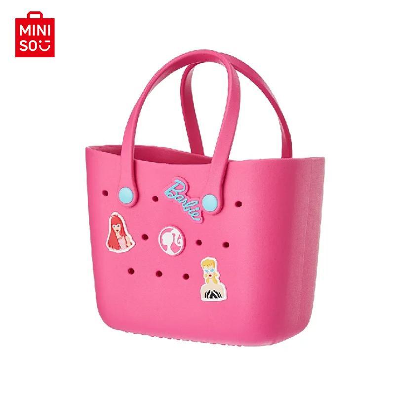 MINISO Barbie Sunlight Shining Series Lunch BoxBento Storage Bag ,Cartoon Cute Portable EVA Handbag ,Girl Birthday Gift , Christmas Gifts, Black Friday Gifts, Black Friday Shopping