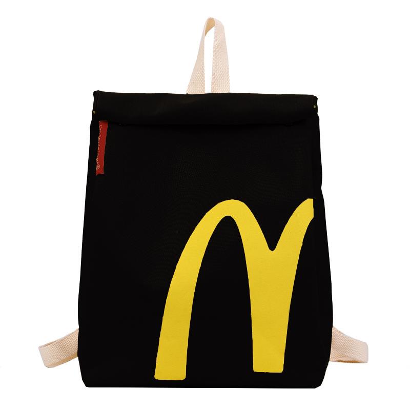 McDonald's Backpack Funny Knapsack Lightweight School Crossbody Shoulder Bag for Women Men