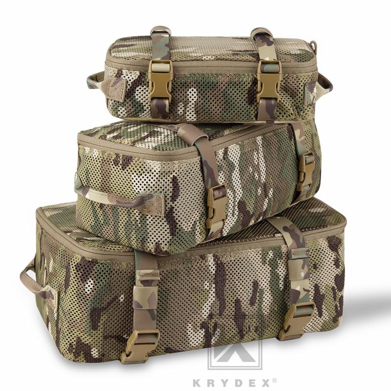 KRYDEX Tactical Modular Pouch Set Outdoor Backpack Organizer Travel Suitcase Packing Cubes